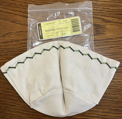 St Patrick’sDay Longaberger Irish Festival Liner #24314- Flax Cover