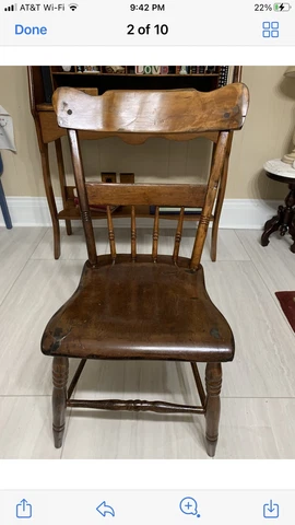 Antique Wooden Chair Cover