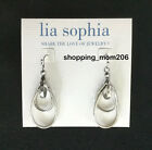 Lia Sophia "Revolution / Free Flyer" Silver Tone Earrings