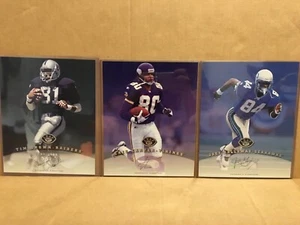 1997 97 Leaf Auto Lot Of 3 Autograph 8x10 Tim Brown Cris Carter Joey Galloway - Picture 1 of 10