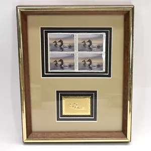 Ducks Unlimited gerahmt 1995 4 Stempelset plus Goldstempel - Bild 1 von 5