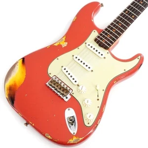 Fender CS 2023 TM 1960 Stratocaster Heavy Relic Aged Fiesta Red 3TS SN.CZ572237 - Picture 1 of 11
