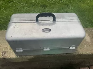 Vintage Fishing 50s 60s Umco 1000 A Tackle Box 7 Tray - Picture 1 of 11