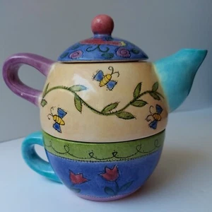 Juego de teteras de té Sue Lipkin para una pájaros y abejas flores de sango descontinuado - Imagen 1 de 12
