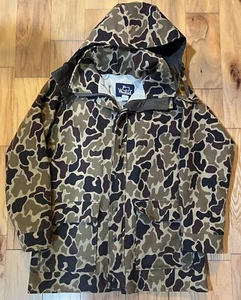 Vintage Woolrich 100% Pure Wool Gore-Tex Made in USA Frogskin Camo Jacket Medium - Picture 1 of 6