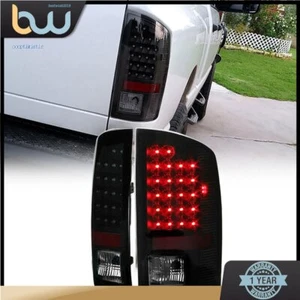 For 2002-2006 Dodge Ram 1500 2500 3500 LED Tail Lights Lamps Black Lens - Picture 1 of 7