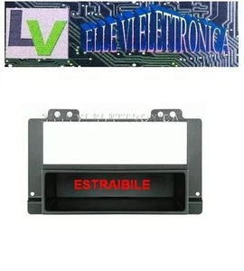 0902 RMS Mascherina Adattatore Autoradio ISO Colore NERO Land Rover Freelander - Foto 1 di 1
