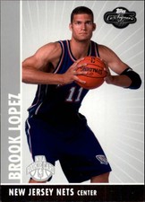 2008-09 Topps Co-Signers Nets Basketball Card #110 Brook Lopez Rookie 