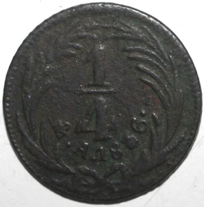 Moneta Federale Messicana 1/4 Real Coin 1836 Mo KM# 358 Messico Quarto Quartilla - Foto 1 di 2