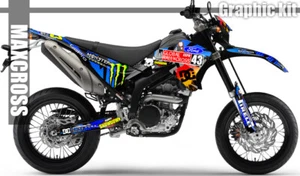 YAMAHA WR250R WR250X ALL YEARS MAXCROSS GRAPHICS KIT DECALS STICKERS FULL KBLC3 - Picture 1 of 6