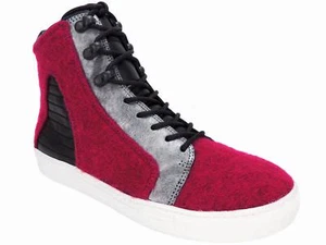 Elie Tahari Women's Vortex High Top Sneaker Fuchsia/Sigaro/BL Size EU 37M; US 7M - Picture 1 of 6