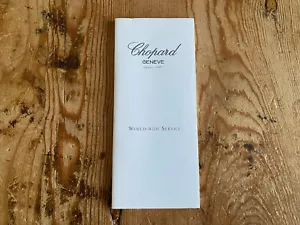 Booklet CHOPARD Folleto - World-Wide Service Guía del Servicio Mundial - Picture 1 of 2