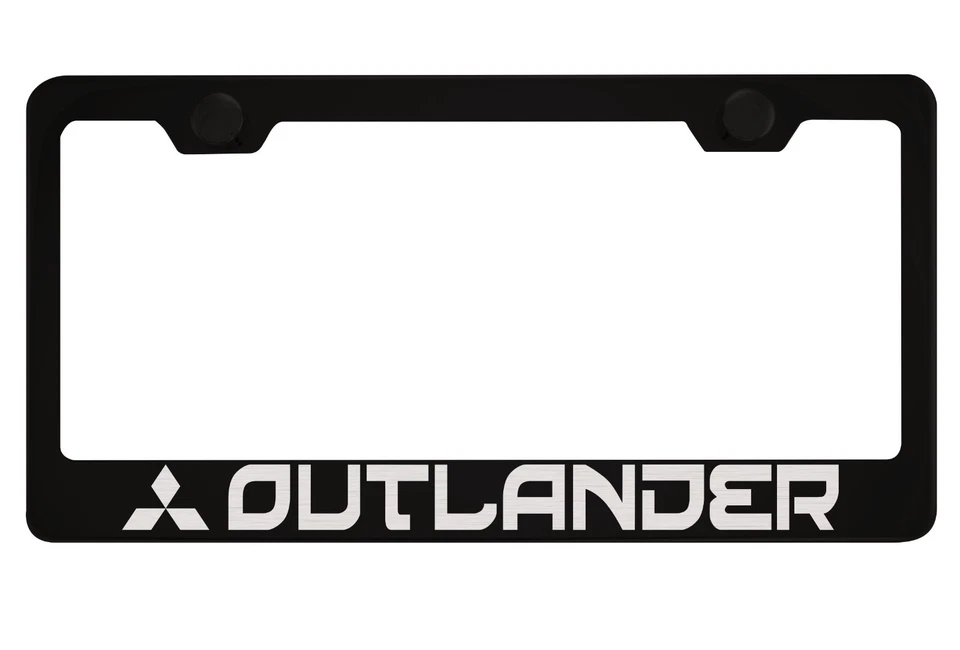 Black License Plate Frame for Mitsubishi Outlander - Image 1 of 1