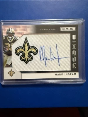 2011 Rookies and  Stars Mark Ingram RPA Rookie Saints Logo Patch Auto /299 - Image 1 of 2
