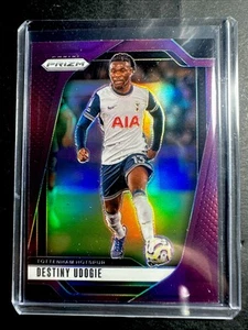 Destiny Udogie - Tottenham - 2024-25 Panini Prizm EPL - Purple Prizm - Picture 1 of 2