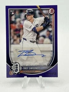 2025 Bowman Trey Sweeney Purple Paper Rookie Auto /250 #PRV-TSA Tigers RC - Picture 1 of 2