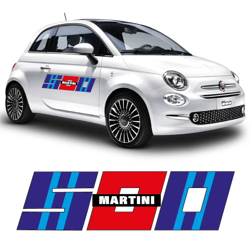 calcomanías laterales Martini500 Fiat 500 Foto 1 de 1