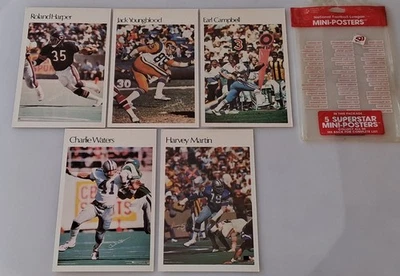 1981 Marketcom Earl Campbell Charlie Waters NFL 5 Mini Posters - Image 1 of 4