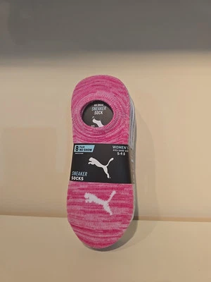 PUMA Mujer 8 Pares No Show Zapatillas Calcetines Forros Zapato Talla 5-9.5 MULTICOLOR Foto 1 de 4