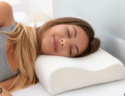 Cuscino Professionale 100% Memory Foam Antiacaro Anatomico Ortopedico Cervicale - Immagine 1 di 3