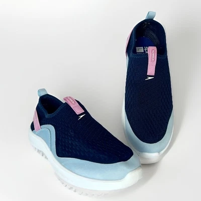 Speedo Aqua Calcetines Niña Talla: L 4/5 Pull-On Zapatos Agua Malla Transpirable Parte Superior Foto 1 de 4