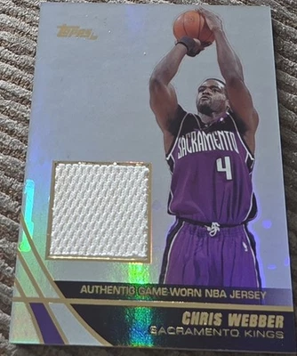 Chris Webber 2003-04 Topps Jersey Edition Relic Card Sacramento Kings - Image 1 of 2