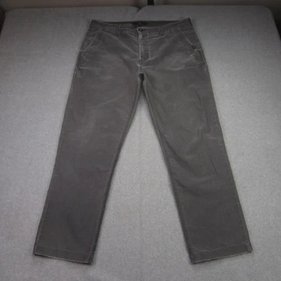 Pantalones Rip Curl Para Hombre 34 Meas 35.5x27.5 Gris Pana Recto Ligero Surf Foto 1 de 4