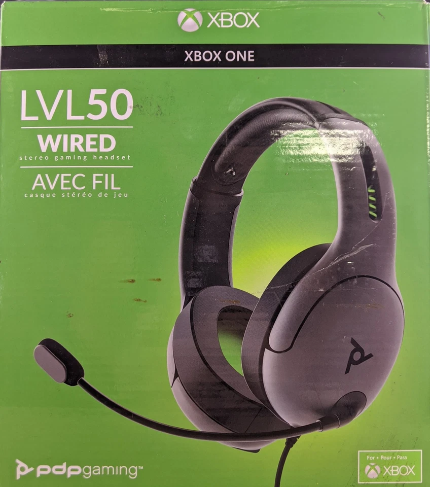 PDP LVL50 Wired Stereo Gaming Headset for Xbox One 048-124-NA-BK - Gray/Black - Image 1 of 1