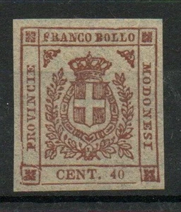 1859 MODENA N.17 RISTAMPA UFFICIALE CLICHE' ORIGINALI VALORE NUOVO MNH** SPL - Imagen 1 de 1