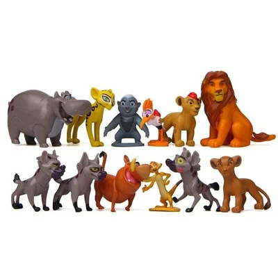 12Pcs/set The Lion King Lion Guard Simba Kion Timon Action Figures Kids Gift Toy