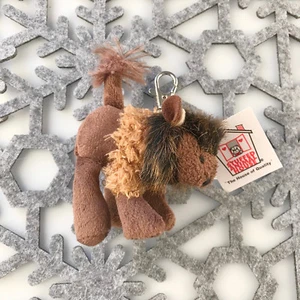 Stuffed Animal House 2.75" Mini Buffalo Keychain Plush Key Chain Zipper Pull NWT - Picture 1 of 2