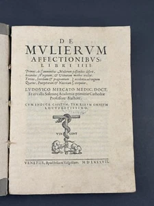 De Mulierum Affectionibus 1587 Medical book great graduation gift - Picture 1 of 10