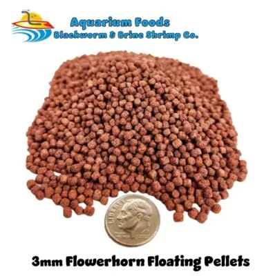 PREMIUM FLOWERHORN CÍCLIDO PELLET FLOTANTE ALIMENTO PARA PECES - MEJORA EL COLOR - 3mm Foto 1 de 4