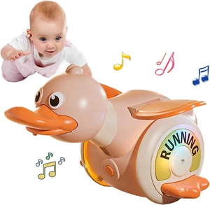 Crawling Duck Baby Toy Infant Sensory Runing Dancing Duck Tummy Time Toys 3 4 5 - Picture 1 of 12