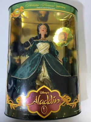 Muñeca Barbie Disney Aladdin Holiday Princess Jasmine 1999 Foto 1 de 4