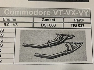 HOLDEN COMMODORE VT-VY 1997-2004, 5.0L V8 EXTRACTORS - Picture 1 of 1