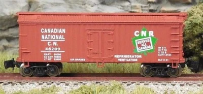 Z Scale CANADIAN NATIONAL Wood 34' Rebuilt Reefers ~ FTB9006 Set #1 ~ NIB - Image 1 of 4
