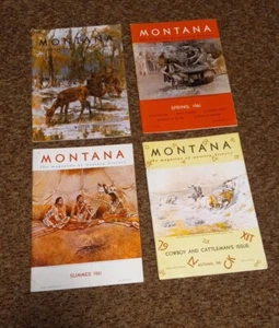 Montana Magazine of Western History Lot Of 4 1961 Build Your Collection - Picture 1 of 5