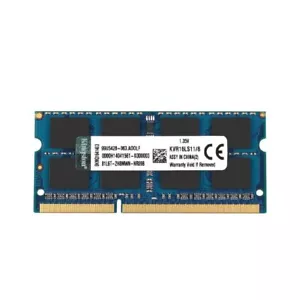 Kingston 8GB DDR3L PC3L-12800S 1600MHz KVR16LS11/8 Laptop Blue IT SDRAM Memory - Picture 1 of 6