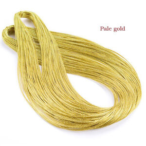 100m Rope Gold Silver Cord Gift Packaging String Metallic Jewelry Thread Cor-wf