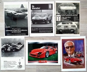 Konvolut aus 5 originalen Werbungen: Ferrari, De Tomaso, Lamborghini - Picture 1 of 1