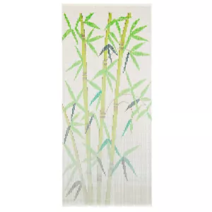Bamboo Curtain Decorative Stems Printed Privacy Patio Fly Screen Insect Door - Picture 1 of 6