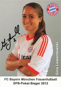 Gina Lewandowski UH Autogramm orig FC Bayern München Frauen 13/14 6251 G - Bild 1 von 1