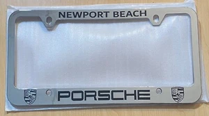 Newport Beach Porsche Kennzeichenrahmen California Händler NEU 911 - Bild 1 von 11