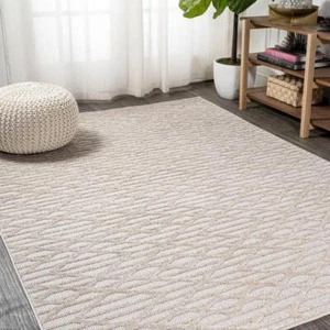 Jonathan Y Outdoor Rugs 120"X93"X0.31" Moroccan Trellis Medium Pile Spot Clean - Picture 1 of 12