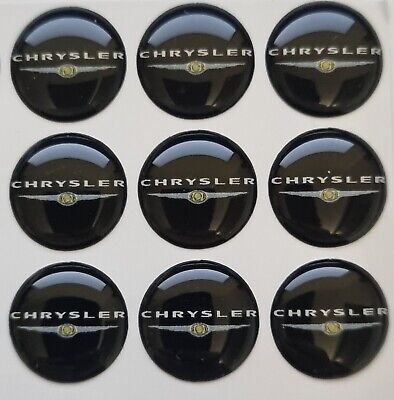 4x Chrysler Logo Sticker Badge Emblem For Car Remote Key Fob 14mm • 6.10€