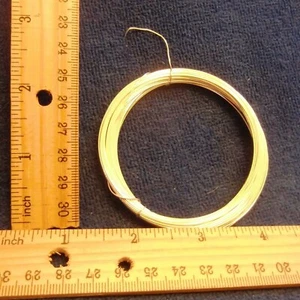 Filo piastra argento 0,6 mm Appx 22 g, gioielli, artigianato made nel Regno Unito 10 m/10+yd/ rotolo 32 piedi - Foto 1 di 2
