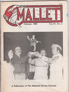 MALLET MAGAZINE,FROM THE  NATIONAL CARVERS  MUSEUM,FEB.1980-ROY CLARK COVER - Picture 1 of 3