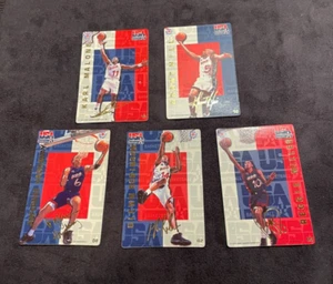 1995 Pro Magnets USA Basketball 5 cd lot Malone Hill Hardawa Miller Robinson # 5 - Picture 1 of 7