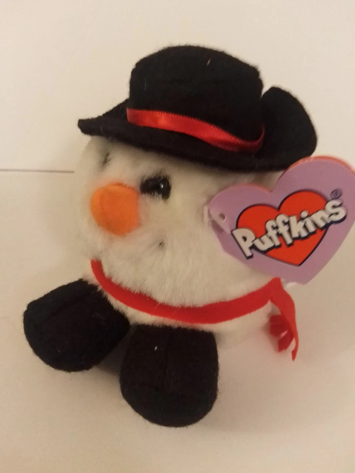 Puffkins Flurry Snowman Le SWIBCO #6669 Plush Stuffed Animal Toy Vtg 1994